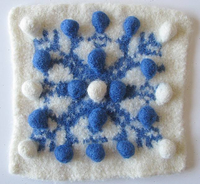 Bobble Snowflake Hotpad